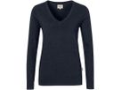 Women V-Pullover Merino-Wool - 315 dark-grey-melange