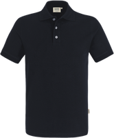 Poloshirt Stretch Gr. 2XL, schwarz - 94% Baumwolle, 6% Elasthan, 190 g/m²
