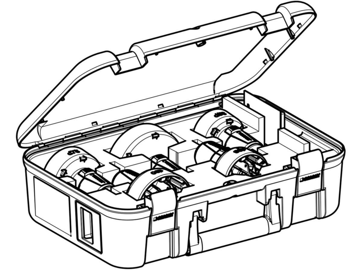 Geberit SET Rohrschaber d 56 - 110 mm - im Koffer