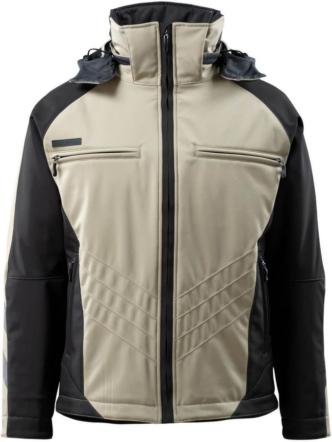 Darmstadt Softshelljacke, Gr. L - hellkhaki/schwarz