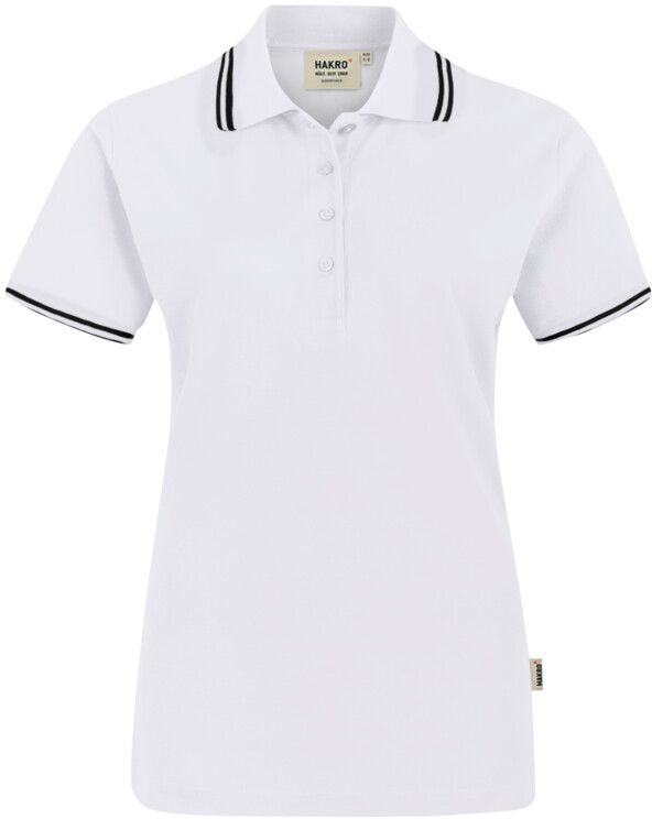 Damen Poloshirt Twin-Stripe - 100 % Baumwolle, 200 g/m²