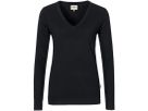 Women V-Pullover Merino-Wool - 315 dark-grey-melange