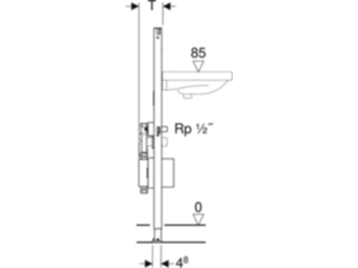 Geberit-Duofix - Element für Waschtisch - 112 cm