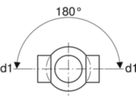 Geberit Doppel-Abzweig 180° 110