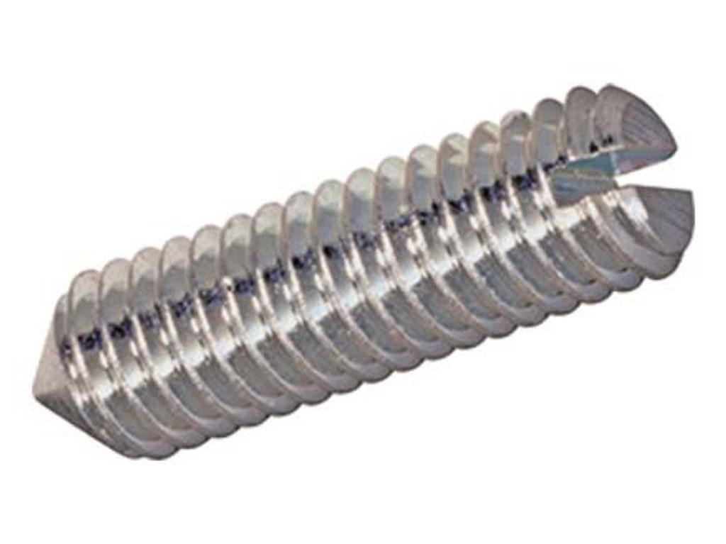 Gewindestifte mit Schlitz und Spitze - Stahl ISO 7434 DIN 553