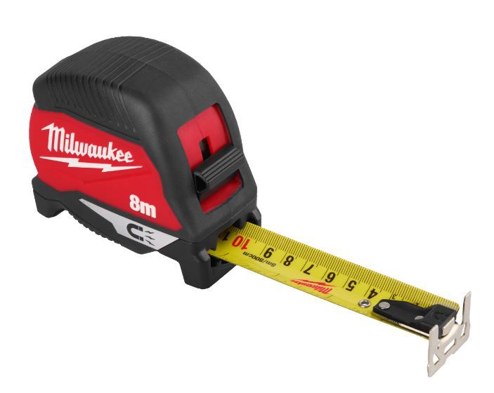 Premium-Bandmass magnetisch  8 Meter - Milwaukee 27mm Band Breite,beidseitig