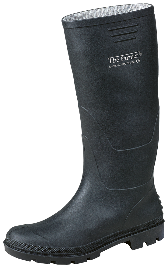 Berufsstiefel THE WELLY FARMER schwarz - aus laugen- + säurebeständigem Kunstst.