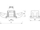 Universal-Anbohrschellen HAWLE ZAK 46 mm - DN 65-500, PN16  3521