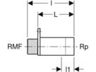 Geberit Mepla-Anschl.Winkel    1/2"