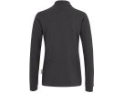 Damen Longsleeve-Poloshirt Mikralinar - Gr. 6XL, karbongrau