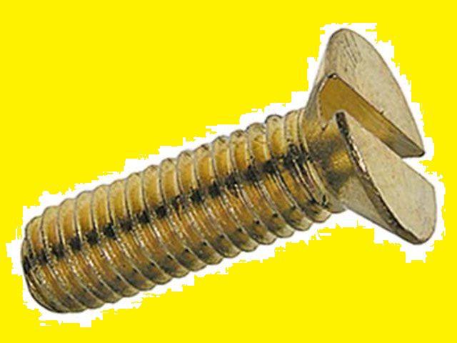 Senkschrauben mit Schlitz Messing - DIN 963A