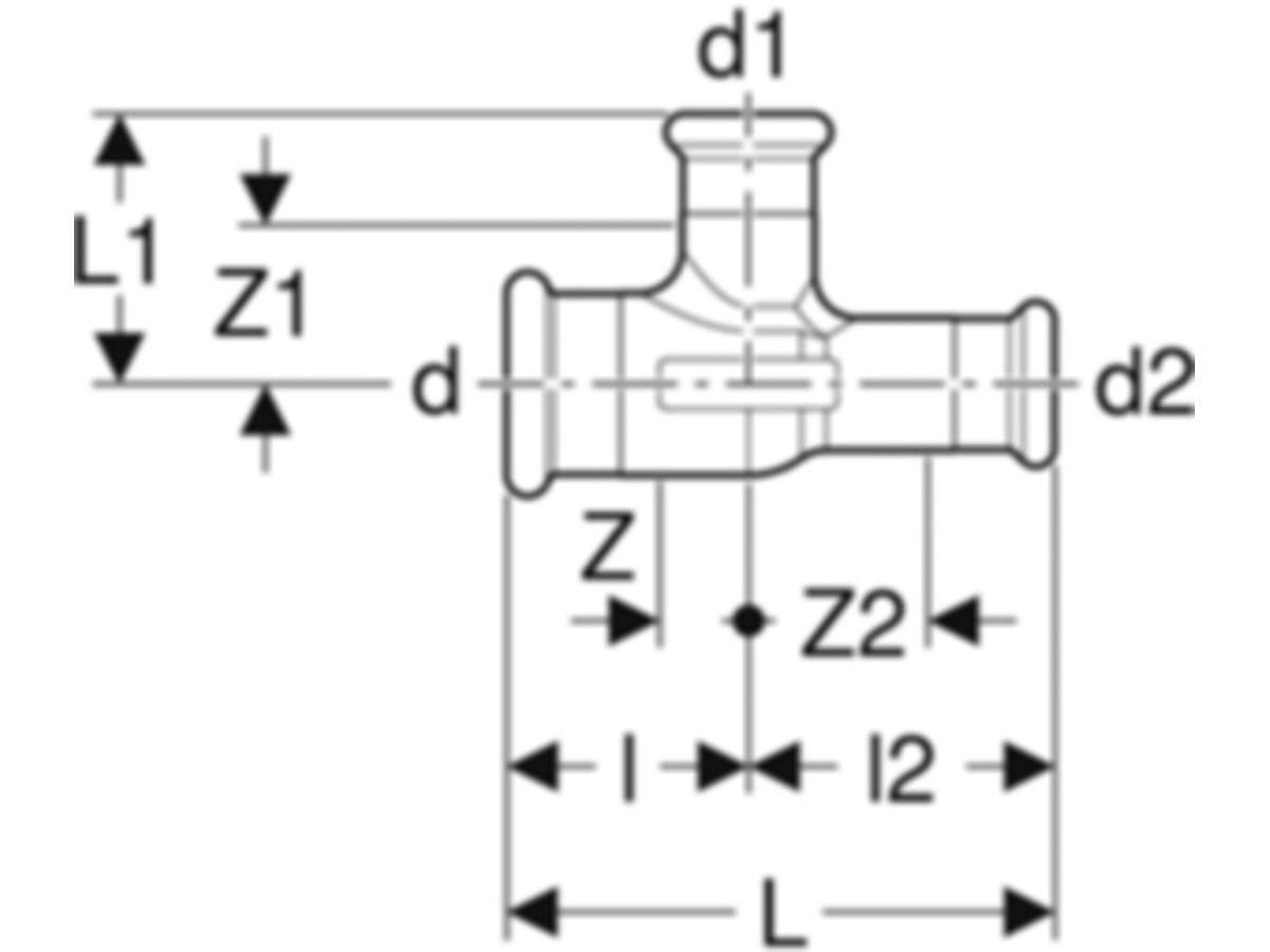 MPF-Tee 28-18-28 mm Nr. 21210