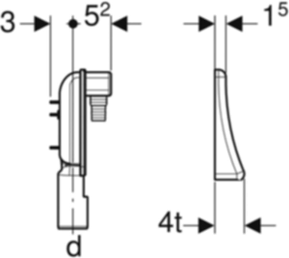 Geberit PE Fertigbauset für UP-Sifon - für Wasch- und Geschirrspülmaschine