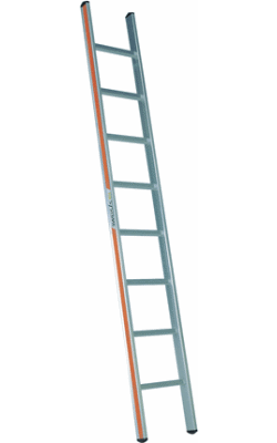 Anlegeleiter 8 Spr. Typ 180 - Länge 2.49 m Breite 0.37 m Holmprofil 70