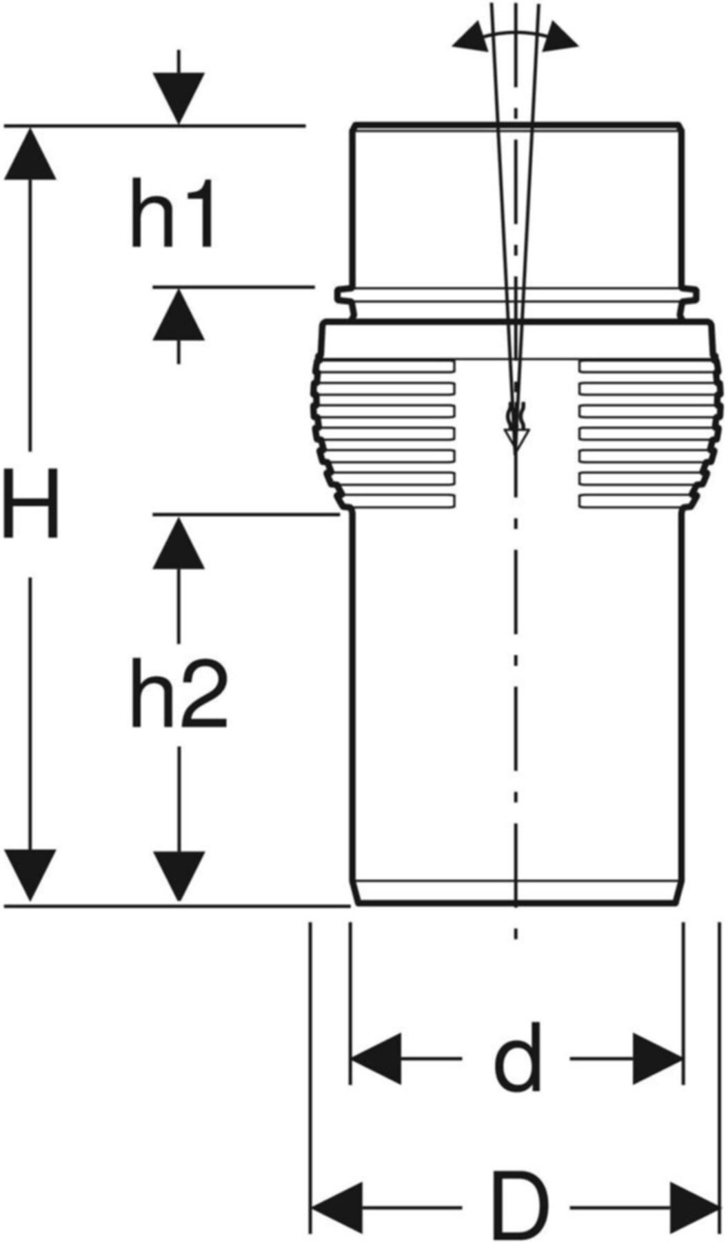 Offset Formstücke GEBERIT Silent 110 mm