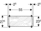 Geberit Duofix-Armaturenplatte - Universal