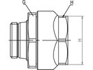 Schwarzrohradapter Simplex PLUS - mit AG und Gewindeeinschneiddichtung