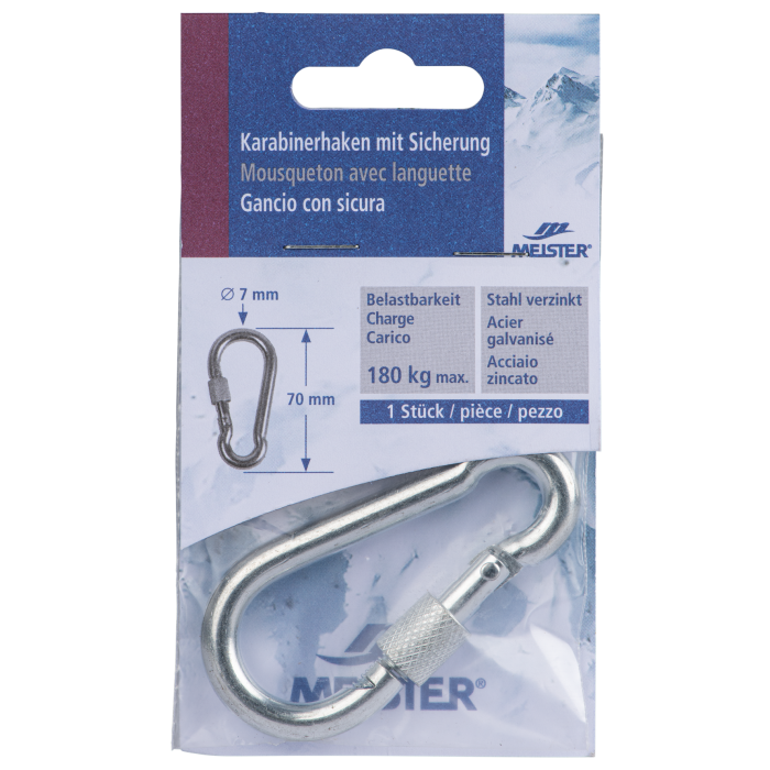 Karabinerhaken MEISTER Sicherung