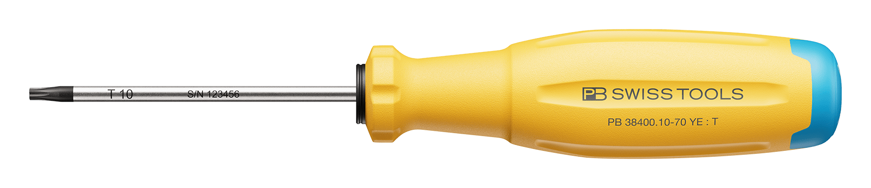 Torx-Schraubenzieher PB 38400 - SwissGrip Evo Gr. 10 70 mm YE