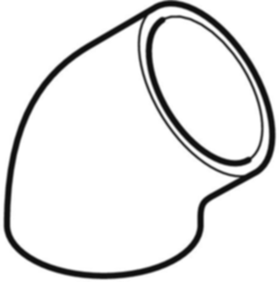Geberit PE Segmentbogen 45°