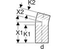 Geberit-Bogen 15°          125 - mit langem Schenkel