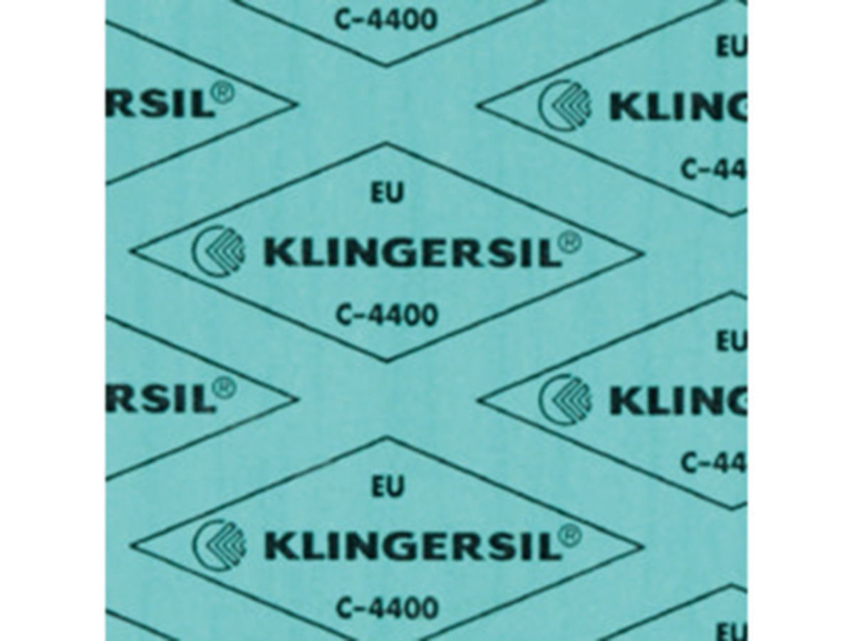 Dicht.Platte 1000x1500/1.5 Kling.C-4400 - grün Max.Temp.bei 40 bar 150°C SVGW