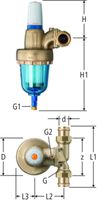 Druckreduzierventil NUSSBAUM Redfil - PN 16, mit Aquaplus-Anschlussverschr.