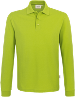 Longsleeve-Poloshirt Perf. Gr. 2XL, kiwi - 50% Baumwolle, 50% Polyester, 220 g/m²