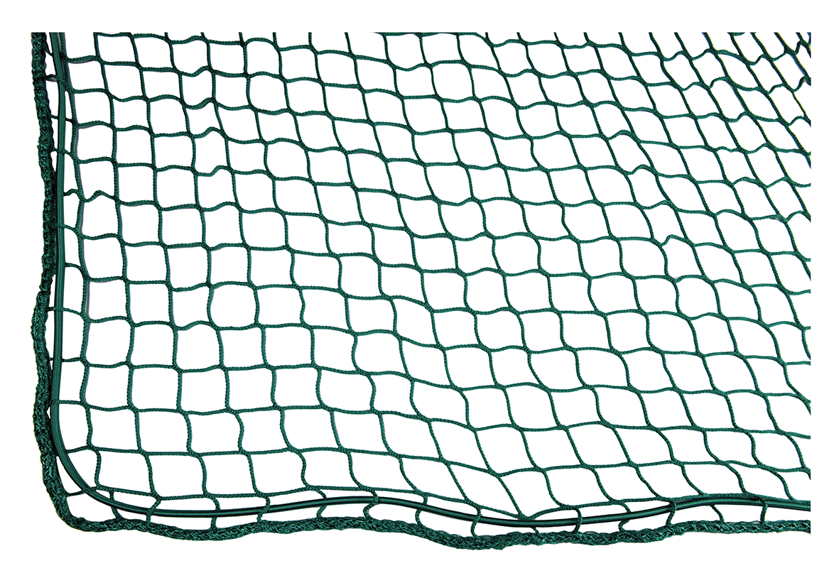 Anhängernetz mit elast. Seil - Maschenweite 45 mm, grün