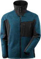 Advanced Strickjacke, Gr. L - dunkelpetroleum/schwarz, 78% PES/15% PAN
