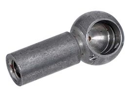 Kugelpfanne Form B mit Sprengring, blank - DIN71805B