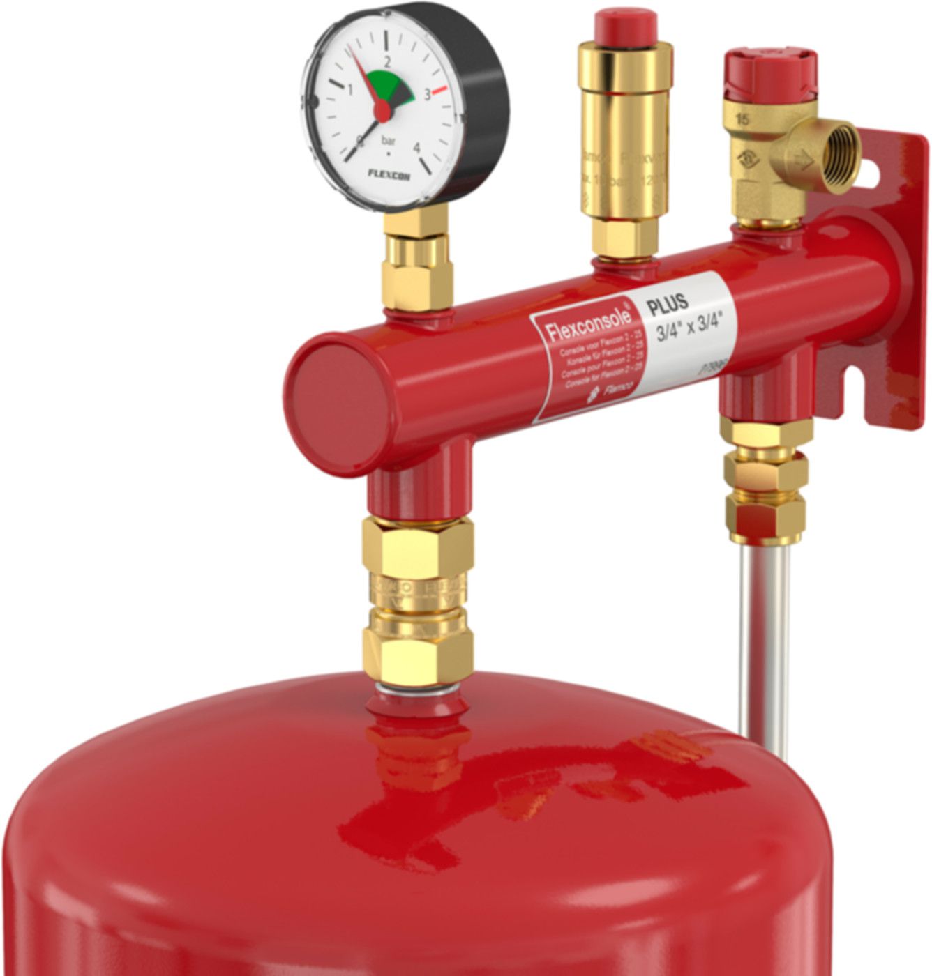 Wandbefestigung FLAMCO Flexconsole Plus - MAG 8-25L Gefäss IG 3/4", System IG 3/4"