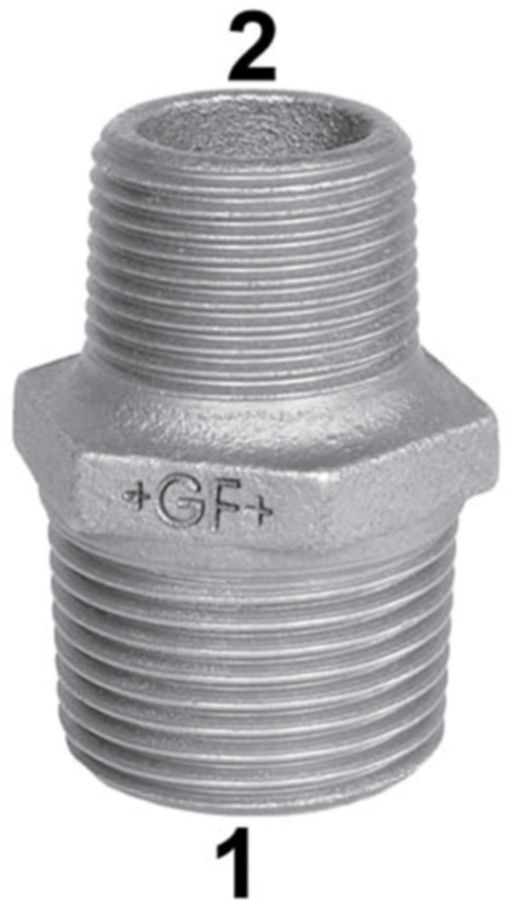 Doppelnippel reduz. +GF+ 245 verzinkt