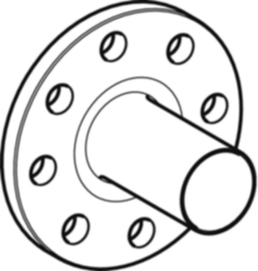 MPF-Flansch mit Steckende 88.9 mm - DN 80, PN 10/16