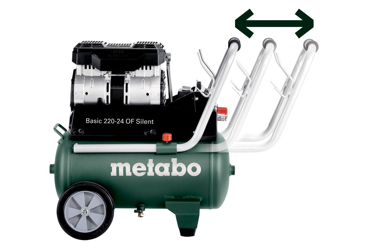 Kompressor Basic 220-24 OF Silent - im Karton, Extrem Leise,Metabo