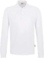 Longsleeve-Poloshirt Perf. 2XL weiss - 50% Baumwolle, 50% Polyester, 220 g/m²