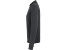 Longsleeve-Poloshirt Perf. S anthrazit - 50% Baumwolle, 50% Polyester, 220 g/m²