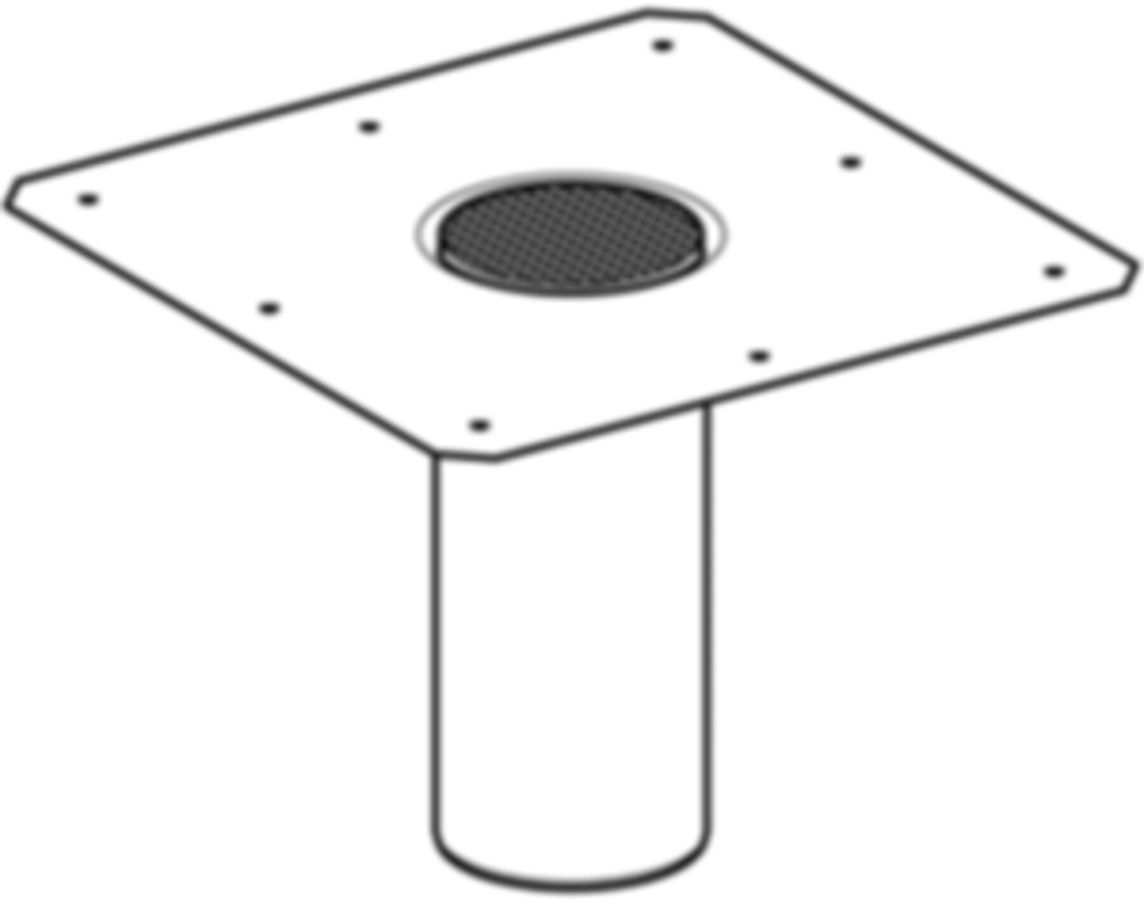 Geberit Flansch zu Bodeneinläufe - begehbar, 13 x 13 cm