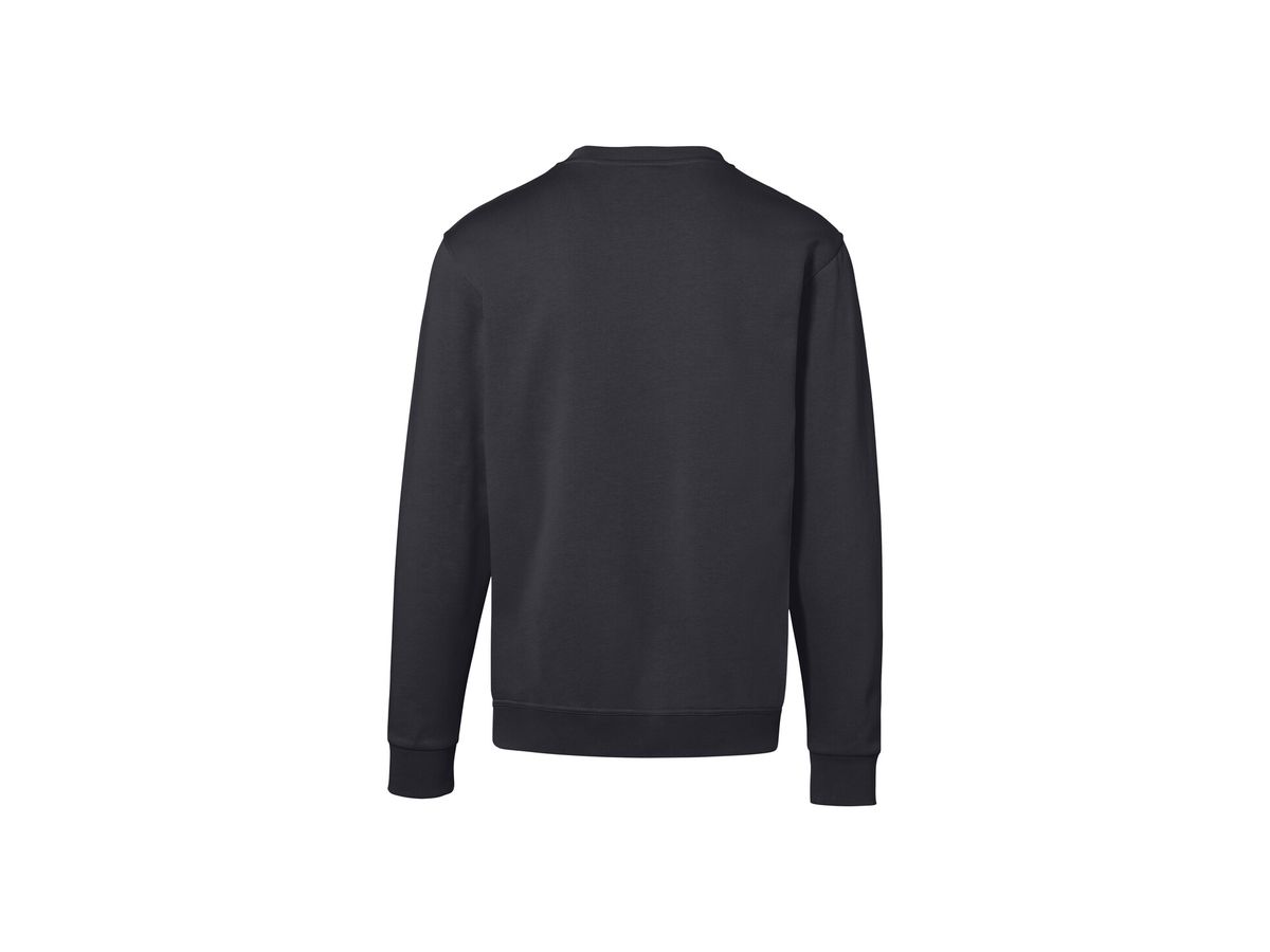 Sweatshirt Bio-Baumwolle GOTS Gr. L - karbongrau,75% Baumw.(Bio),25% Poly.recy