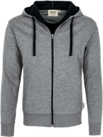 Kapuzenjacke Bonded 2XL grau mel./tinte - 75% Polyester, 25% Baumwolle, 340 g/m²