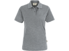 Damen-Poloshirt Top Gr. L, grau meliert - 60% Baumwolle, 40% Polyester, 200 g/m²