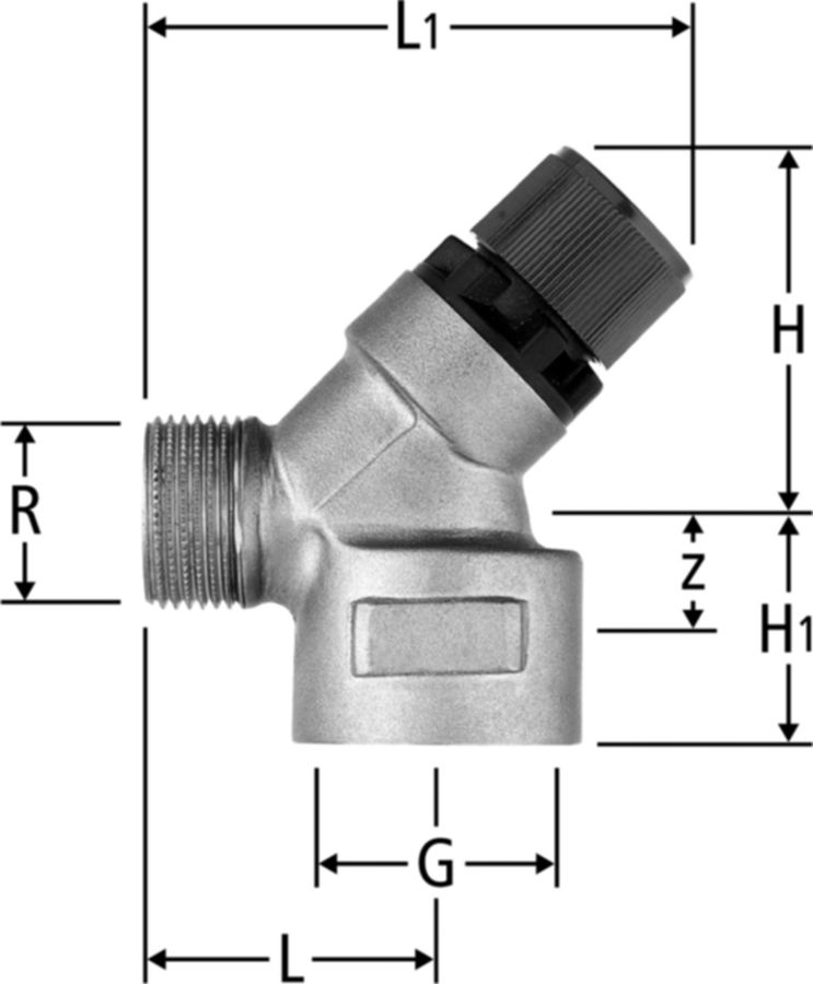 Membran-Sicherheitsventil Nr. 13000 - fix 6 bar eingestellt / bis 90 °C