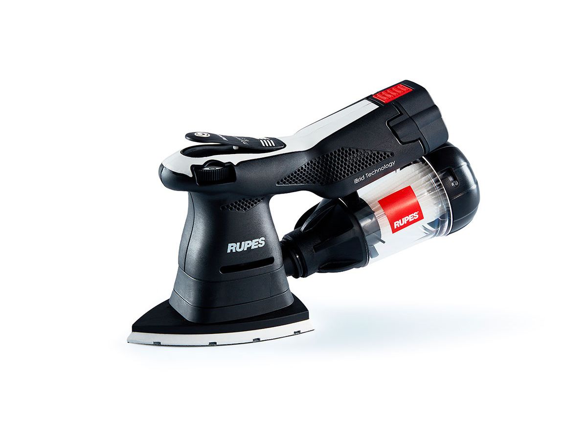 Exzenterschleifer Delta - RUPES, Ladegerät, 2x Akkus,Filter