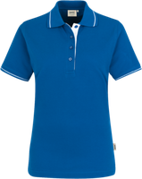 Damen-Poloshirt Casual 2XL royalb./weiss - 100% Baumwolle, 200 g/m²