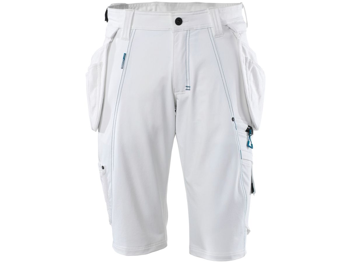 MASCOT Advanced Shorts, Grösse C47 - weiss, abnehmbare Hängetaschen