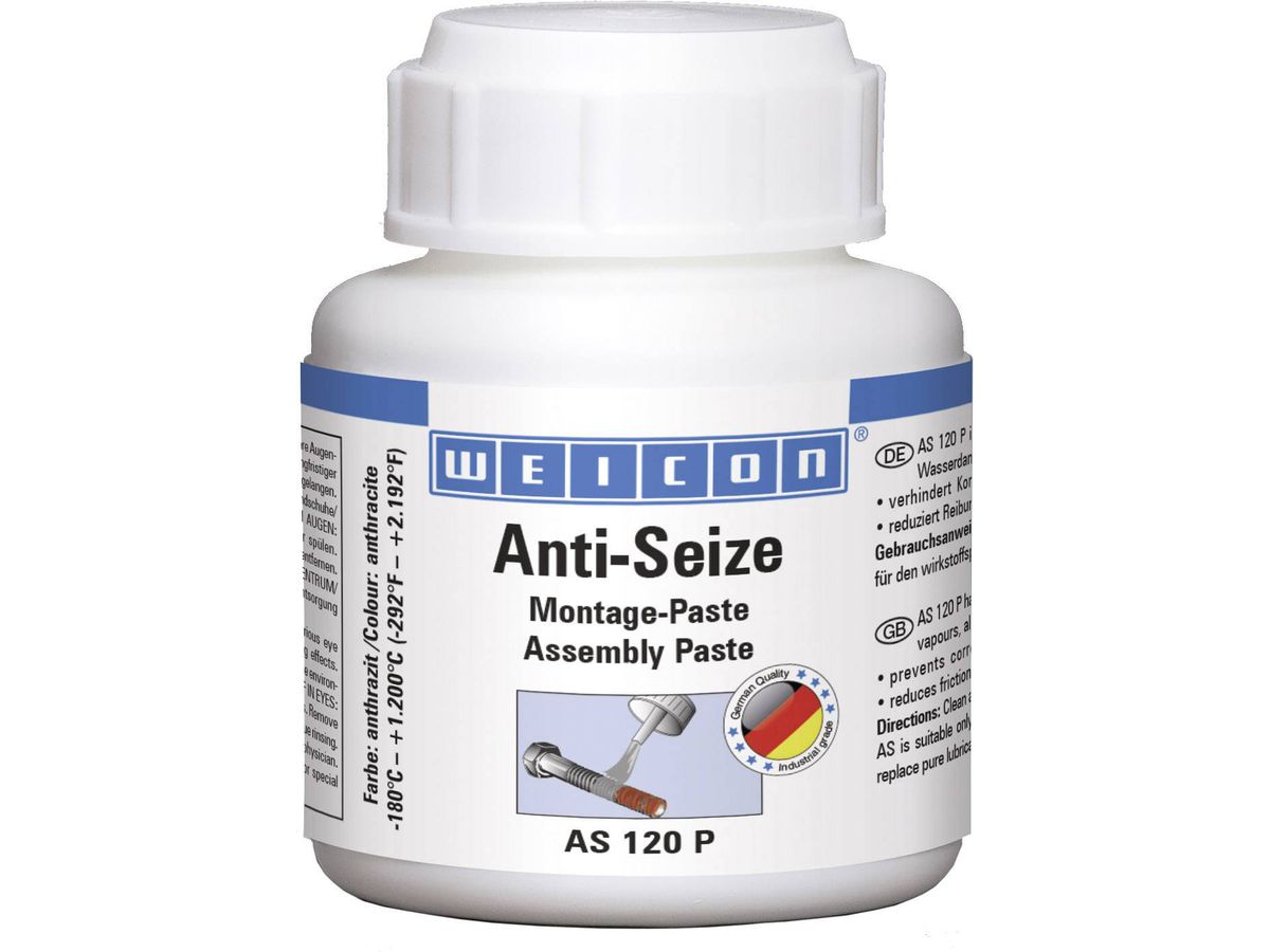 Anti-Size Weicon, anthrazit, 120 gr. - AS 120 P, f. Korrosion und Festfressen