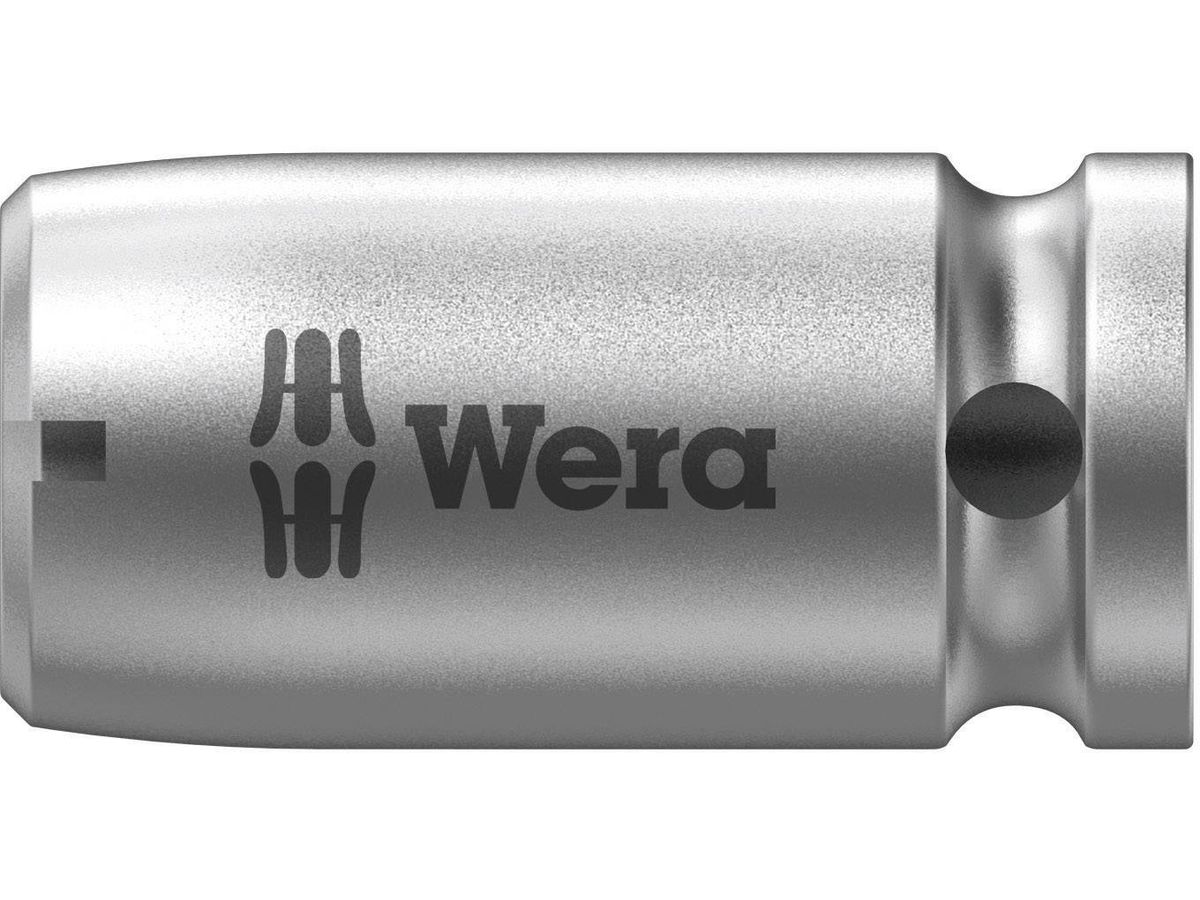 Adapter WERA 1/4" 4-kant x 6-kant innen - L= 25 mm, CH-V matt