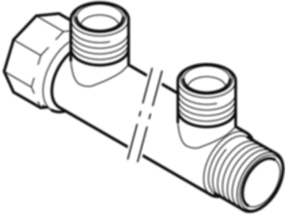 Geberit Mepla-Verteiler 3-F.  3/4"