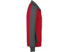 Sweatjacke Contrast Perf. S rot/anth. - 50% Baumwolle, 50% Polyester, 300 g/m²