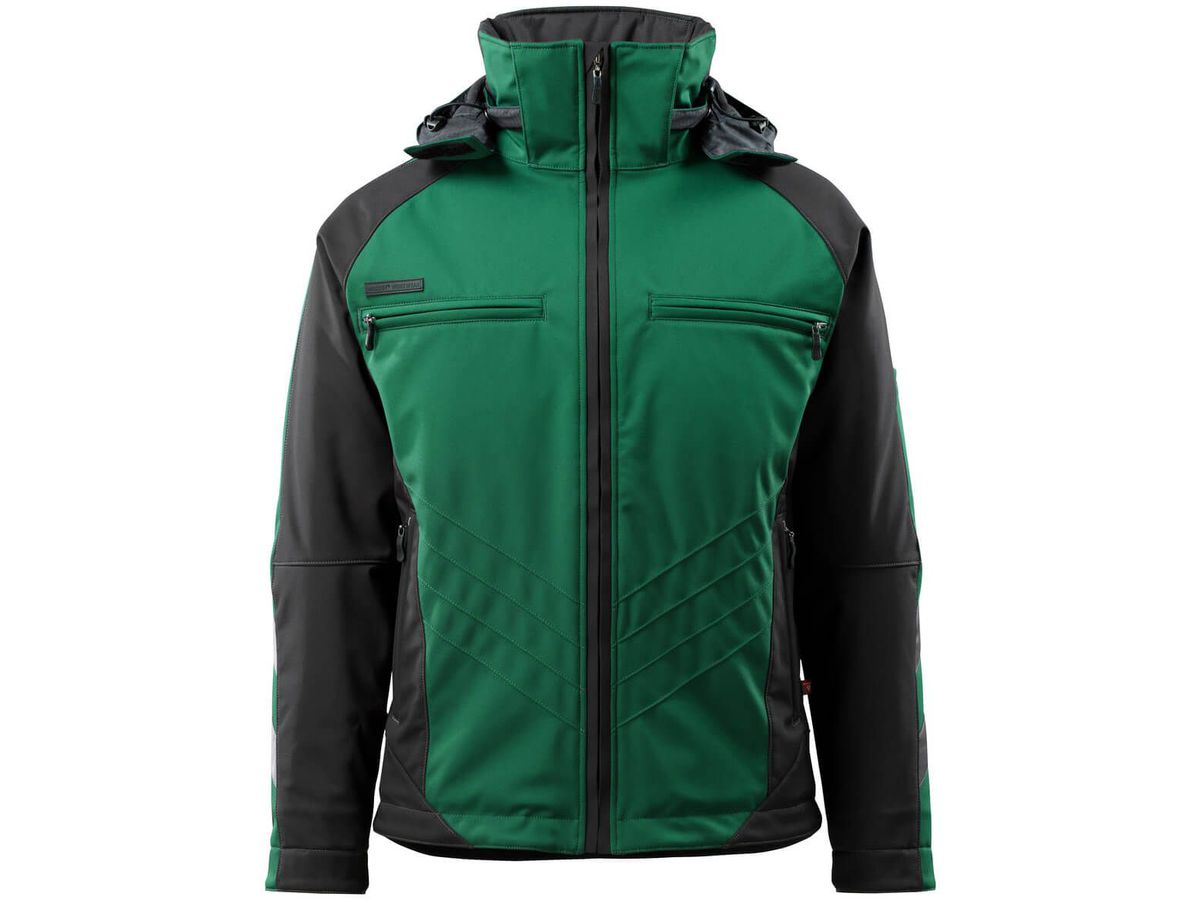 Darmstadt Softshelljacke, Gr. XL - grün/schwarz